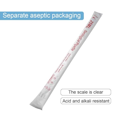 Serological Pipettes - 25ml/Red，Sterile, Individually Wrapped (25 mL - Case of 50)