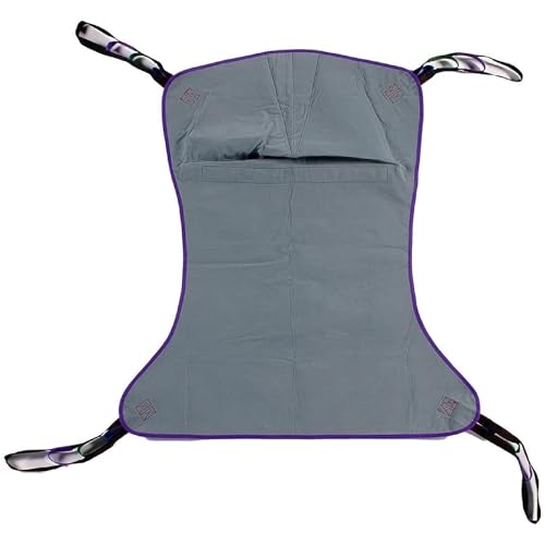 Patient Aid Solid Fabric Full Body Sling for Hoyer Patient Lift Sling | Holds up to 225 lb | Soft Padded Polyester Weave | Full Body Support | Hoyer Safe Lifting for Elderly & Bariatric - size: Medium (Pack of 1)