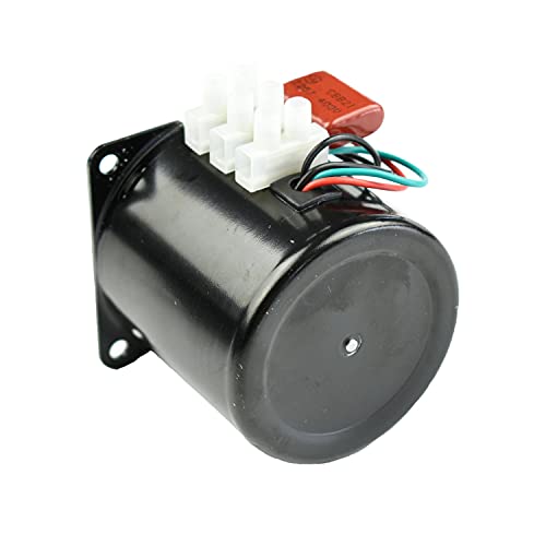 Permanent Magnet Motor 60KTYZ AC 110V 2.5-3RPM CW/CCW Synchronous Gear Motor with Motor Bracket Support Fixed Base - size: 2.5/3r/min Motor+Bracket