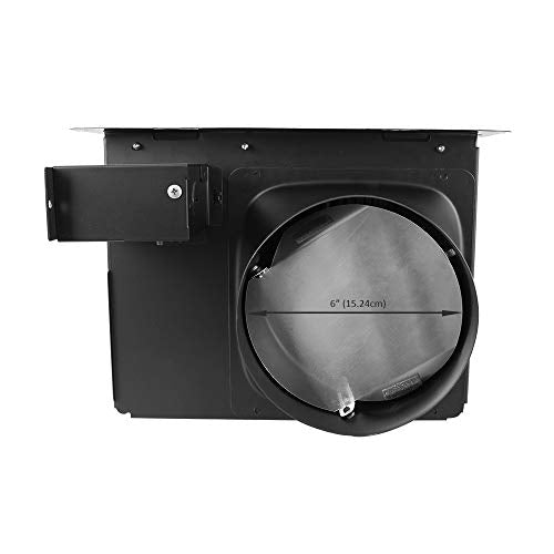 BV Bathroom Exhaust Fan 140CFM - Bathroom Fan 1.0 Sones, 6" Duct Collar, Rooms Up to 140 Sq. Ft.| Energy-Saving Ventilation Fan, Stainless Steel - No Attic Access | Ultra-Quiet HVI 2100,UL Certified - size: 140 CFM – Standard