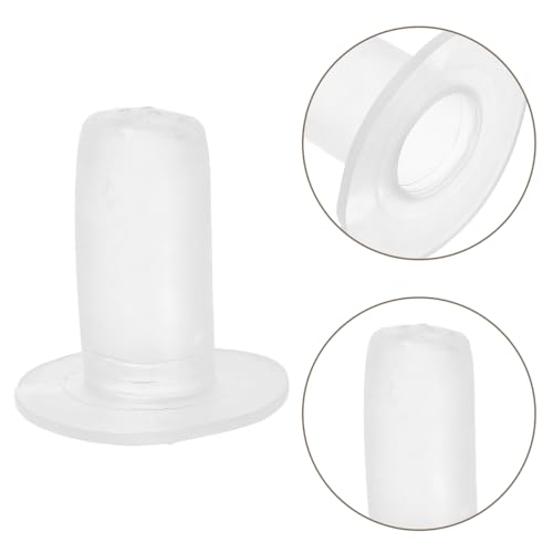Kisangel 5 Pack Calf Bottle Nipples Soft Silicone Goat Nursing Nipple Leakproof Pet Feeding Nipple for Young Animals Replaceable Teat for Milk Feeding Supplies