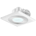Bathroom Exhaust Fan with Light 165CFM Quiet 1.2 Sones | Bathroom Vent Fan with Light Ceiling Mount 3CCT 1400lm LED Light 9.84"x9.84" Ceiling Cutout for Bathroom Laundry - color: 6500k Ivory White