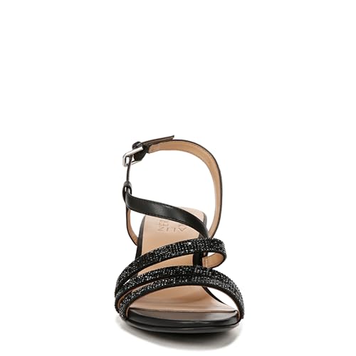 Naturalizer Women's Bridget 4 Heeled Dress Sandal | Party Sandals - color: Black Sparkle, size: 7