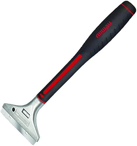 ALLWAY WPS Aluminum-Headed Wall Scraper and Stripper | Multi-Purpose, 4" Blade and 12" Handle - style: Aluminum-Headed Scraper & Stripper