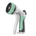 RESTMO Garden Hose Nozzle, Heavy Duty Metal Water Hose Nozzle with 7 Adjustable Spray Patterns, High Pressure Hand Sprayer with Flow Control, Best for Watering Plant & Lawn, Washing Car & Pet, Cyan - color: Cyan