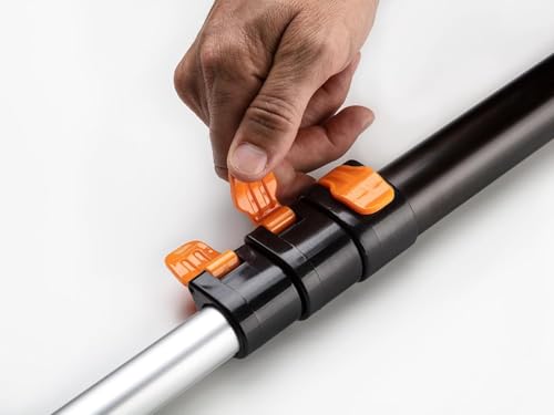 1.5-3 ft Long Paint Roller Extension Pole, Multi-Purpose Telescopic Handle | Extension Pole with Universal Twist-on Metal Tip // Lightweight & Sturdy Pole for Painting, Dusting and Window Cleaning - size: 3 feet
