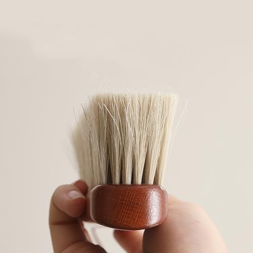 1 Piece Large Horsehair Hand Brush Soft Bristles Brush，Cleaning Brushes for Household Use，Broom Dust Brush，13.3 Inches Long Horse Hair Bench Brushes with Beech Wood Handle