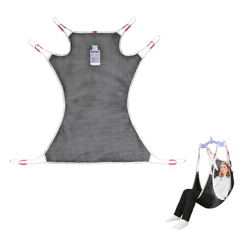 Full Body Patient Lift Sling – Heavy Duty 500lbs, Mesh Shower Sling for Home Use, Universal Medical Transfer Sling Compatible Suitable for Disabled,Elderly (S) - size: S