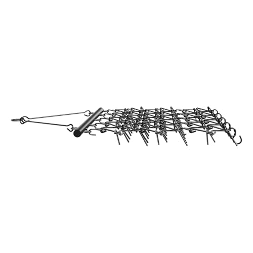 VEVOR Drag Harrow,5 ft x 4.5 ft Durable Chain Harrow with 60 Sharp Teeth,Suitable for ATV UTV Tractor, Ideal for Soil Preparation, Seeding, Smoothing Landscapes, and Yard Gravel Driveway Maintenance - size: 5 x 4.5 ft