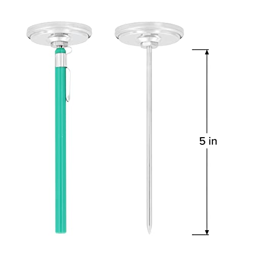 Reotemp Large Dial Easy Read Pocket Thermometer, 2" Dial, 5" Stem, Waterproof (-10 to 110 Celsius) - size: -10 to 110 Celsius