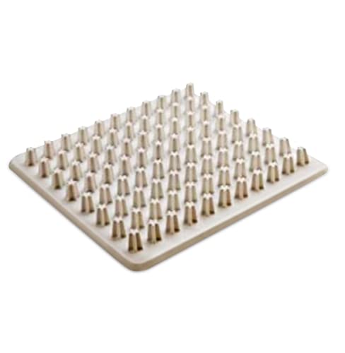 Throw Down Cleat Cleaner Pad, Outdoor Footwear Cleaning Tool for Cleats, Golf Shoes, Baseball Shoes and Football Shoes, 88 Tough Rubber bristles, Size 12" x 11"