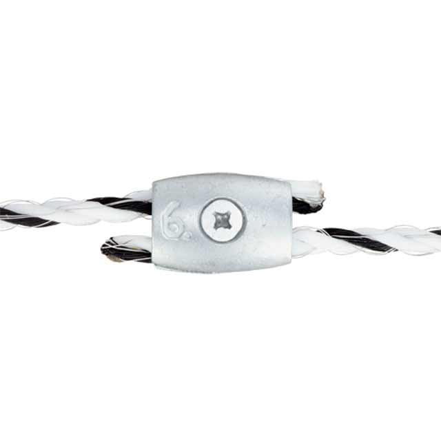 Premier 1 Electric Rope Connectors - 10 Pack | Ties off or connects electric fence ropes. For 4.5 mm and 6 mm diameter rope.