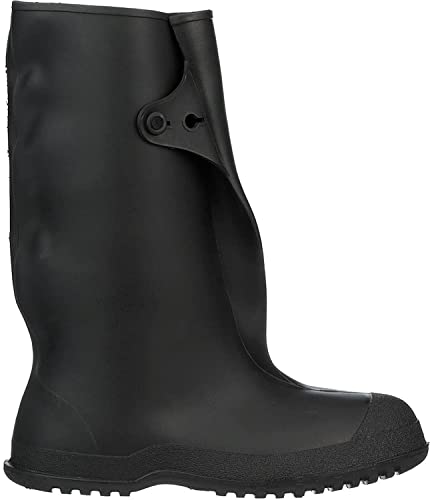 TINGLEY Overboot,Men's,8 to 9-1/2,PR, Black,Medium | Cleated outsole, Chemical Resistant, Medium (Men's 8 - 9.5 / Women's 10 - 11.5) - size: 10-11.5 Women/8-9.5 Men