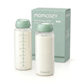 Momcozy Natural Baby Bottle, 12oz Narrow-Neck Breast Milk Container, Breastmilk Storage Bottle for Fridge & Momcozy Breast Milk Cooler, BPA Free Milk Collection Bottles, Breastfeeding Essential, 2PCS