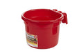 Duraflex 8 Quart Hook Over Feed Pail - color: Red