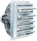 Fantech 2SHE30C1 Axial Wall Shutter Mounted Fan, D/Drive, 1/3 hp, 1 pH, TEFC, Single Speed, 30", 115V - size: 30"