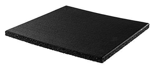 Genaflex Pro Heavy Duty Thick Rubber Gym Floor Tiles High Density Shock Absorbent Laminated Deadlift Mats - 1" Thick X 20" W X 20" L - 2.7 Sq. Ft. (Black, 1 Tile - 2.7 Sq. Ft.) - color: Black