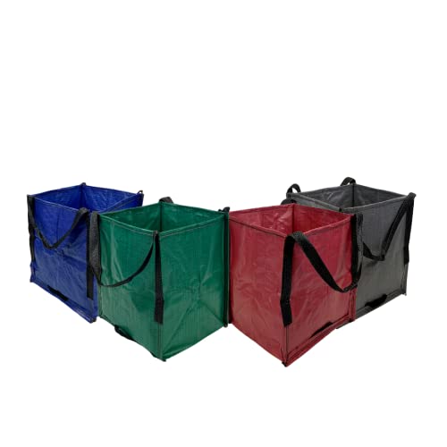 DURASACK Heavy Duty Storage Tote Bag 22-Gallon, Multicolored, Pack of 4 | Moving Bag Utility Tote for Laundry, Moving & Home Storage, Reusable Self-Standing Design, Holds up to 500 Pounds - color: Multicolored, size: Pack of 4