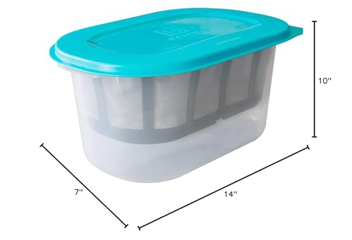 Hatrigo 1-Gallon Greek Yogurt Maker with Extra Fine Mesh BPA-Free Large Stainless Steel Strainer, Makes Thick Creamy Greek Yogurt (14 x 10 x 7 in) - size: 4 Quart (1 Gallon)