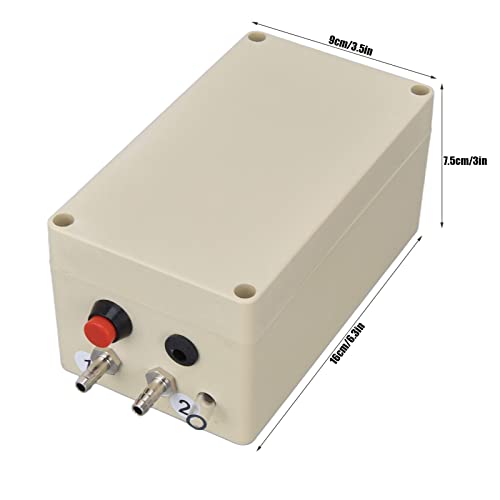 Milking Vacuum Pump, 48W Easy Installation Pulsation Milking Machine Plug and Play Transparent Nozzle Electric Milking Vacuum Pump for Livestock Products Processing (US Plug)