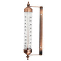 Outside Thermometer with Bronze Effect Design - Stylish 9.5 Inch Decorative Outdoor Thermometer Waterproof Suitable for Outside Wall Garden Greenhouse Patio Garage