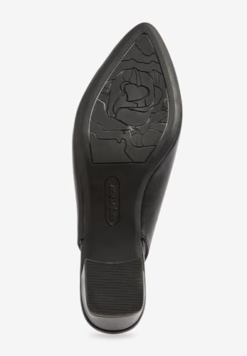 Comfortview Women's Wide Width The MEA Slingback - color: Black, size: 7.5 X-Wide