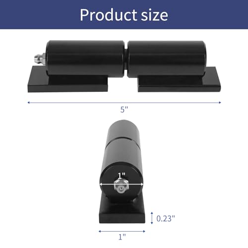 4-Pack Barrel Gate Hinge 5 inches Heavy Duty Weld-On Install Fence 450 Lbs Capacity for Swing Door Trailer Ramp Door