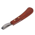 Ejoyous Hoof Knife, Horse Hoof Loop Knife Trimmer Shear Farrier Supplies with Wooden Handle for Cattle Cows and Horses