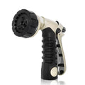 RESTMO Garden Hose Nozzle, Heavy Duty Metal Water Hose Nozzle for Outdoor | Hose Sprayer Nozzle with 7 Adjustable Spray Patterns, Leak Proof Nozzle Ideal for Watering Plants and Lawn, Pet Showering - size: 7 Spray Patterns-Rear-Press Lever Control