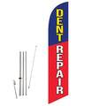 GLOBAL ADVERTISING SOLUTIONS Auto Repair Feather Flag Eye Catching Banner Sign for Business and Marketing Complete Set with 15 ft Pole Kit and Ground Spike (Dent Repair) - style: Dent Repair
