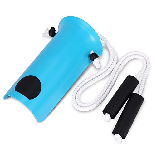 CAidRE Sock Aid - Wide 3.93" Sock Aid with Foam Handles, Sock Aide Device for Elderly, Sock Helper Easy On Easy Off for Regular Socks, Blue - color: Blue