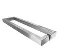 TOGU TG-R3825 60 inches Solid Standoffs Heavy-Duty Commercial Grade-304 Stainless Steel Push Pull Door Handle/Barn Door Pull Handle/Glass Pulls, Full Brushed Stainless Steel Finish - size: 60 in (Length)/1.5 x 0.98 in (Front x Side)