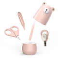 Baby Nail Clippers Set for Newborn,Infant Nail kit for New Parents Gift - color: Bear Pink