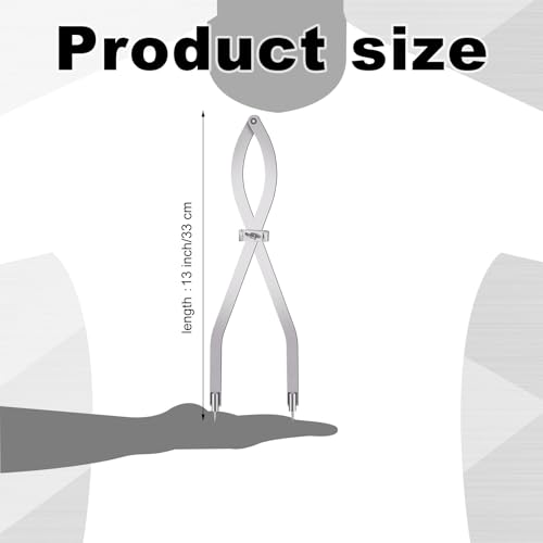 Dunzoom 1 Pcs 24 Inch Radius Divider Tool, Metal Compass Dividers | Replaceable Points Insulation Tools, Metalworking Drawing Woodworking Scribers, Normal Sheet Metal Fabrication Layout Divider