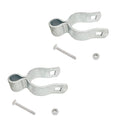2 Pack Chain Link Fence Gate Post Hinge for 1-5/8" Outside Diameter Post/Pipe, Pressed Steel Galvanized Chain Link Gate Female Hinge - Nut/Bolt Included - size: 1-5/8 Inch