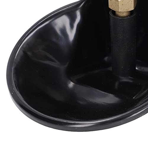 Stainless Steel Sheep Water Bowl with Touch Switch, Drinking Tool Goat Feeders Animal Feeder Automatic Drinking Bowl for Goats and Livestock, 7.1 Inch