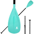 Karltion SUP Paddle - 3-Piece Adjustable Aluminium SUP Paddle with Glass Fiber Blade for Surfing, Floating, Water Sports - color: Turquoise