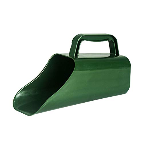 Soil Scoop, Plastic Potting Scoop for Indoor Plants and Gardening | Garden scoop for potting soil, compost, perlite, pellets, and container gardening with narrow pour shape and sifting holes