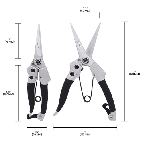 Zenport QZ143 Pruner, Hoof Trimmer, Floral Bunch Cutter, 8-Inch