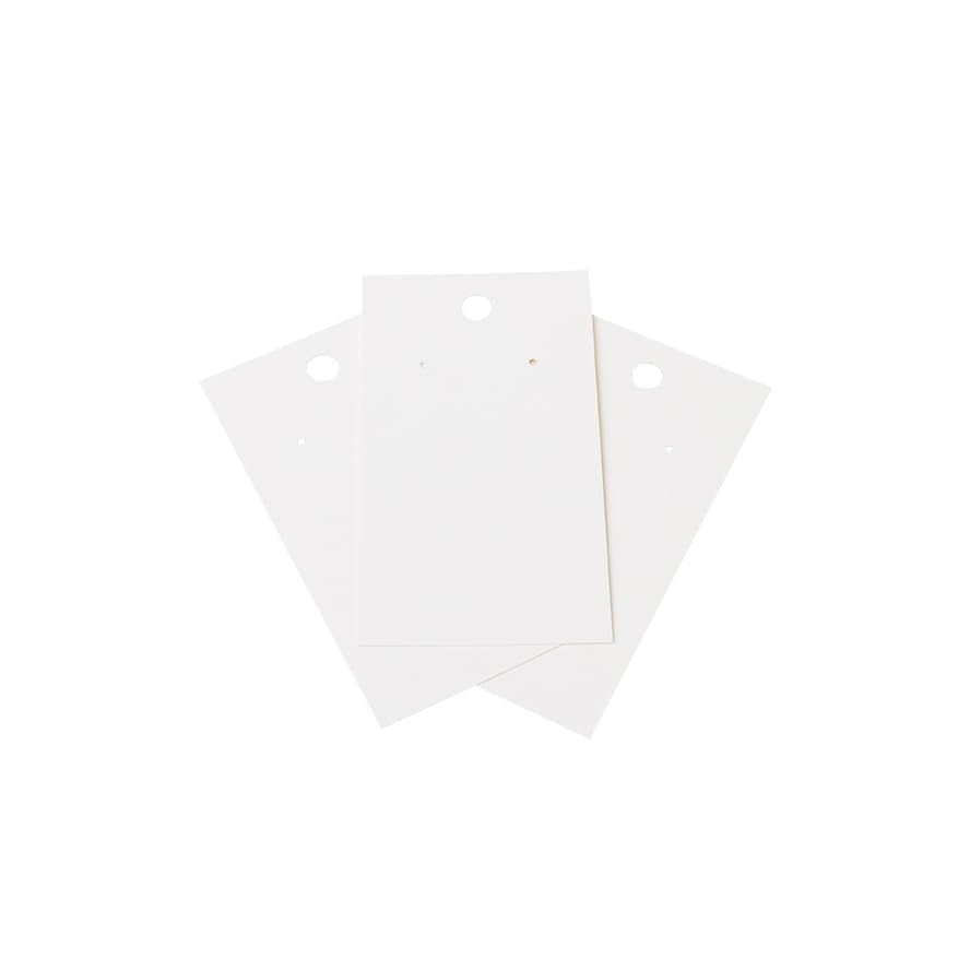 380 Pack Earring Cards - Earring Display Cards - Display Earring Card - Custom Earring Cards For Earring Display - Hanging Earrings - Bulk Earring Cards - 2 x 3.5 Inches - White (Pack of 380) - color: 380 PACK