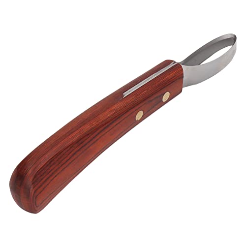 KUIDAMOS Hoof Knife for Horses, Double Edged Hoof Trimming Knife Hoof Trimmers with Cattle Horse Farrier Tools with Handle Farrier Hoof Loop Knife Farrier Supplies for Cutting