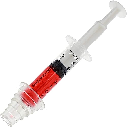 Bright Creations Oral Medicine Syringes with Bottle Adapter - Precise Liquid Dosing & Ml Syringe - Universal Medication Bottle Adapter - Transparent, Pack of 10