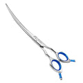 HASHIMOTO Curved Dog Grooming Scissors, 7.5 inch, Trimming Face and Paws | Sharp, Lightweight, 440C Stainless Steel, 30 Degree of Curved Blade - size: 7.5", style: Curved