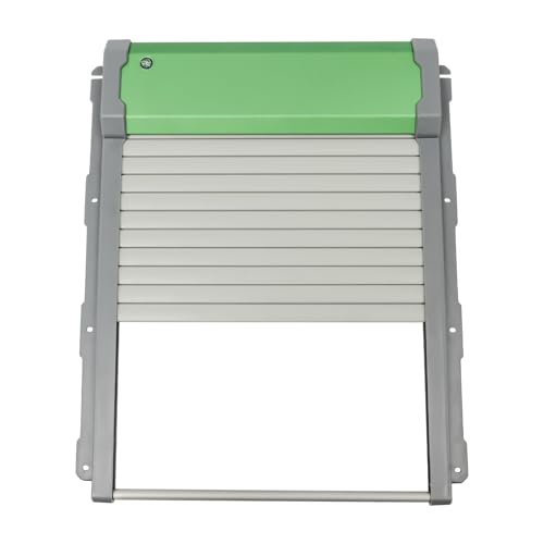 Automatic Chicken Coop Door Solar Powered, Auto Chicken Door Opener with Timer & Light Sensor, Aluminum Alloy Chicken Door with Remote Control & 4 Modes, Intelligent Obstacle Sensors, IP67
