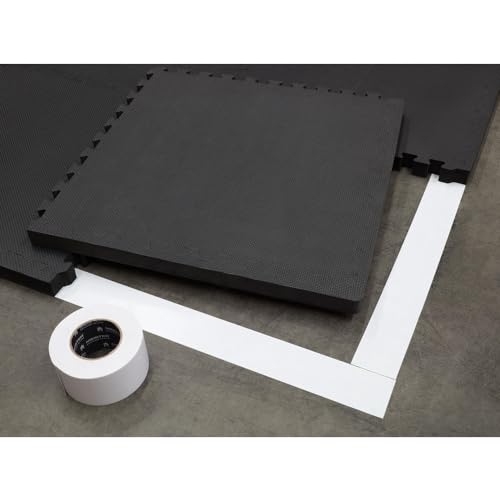 Meister Double-Sided XL Floor Mat Tape - Secures Exercise Mats & Rugs in Place - 3in x 30yd | Extra strong 3" x 30yd floor tape for puzzle mats, roll-out mats, rugs and temporary floor coverings
