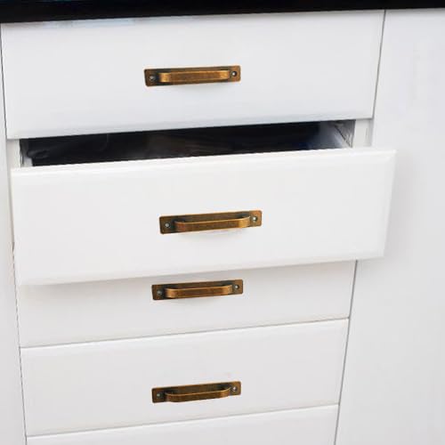 12 Pack 5 Inch 128 mm FlatCopper Cabinet Handles Aluminum Cabinet Pulls Drawer Pulls - color: FlatCopper, size: 5 Inch