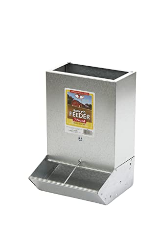Little Giant® 2-Hole Baby Pig Feeder | Piglet Feeder Trough | Mountable Feeder for Baby Pigs