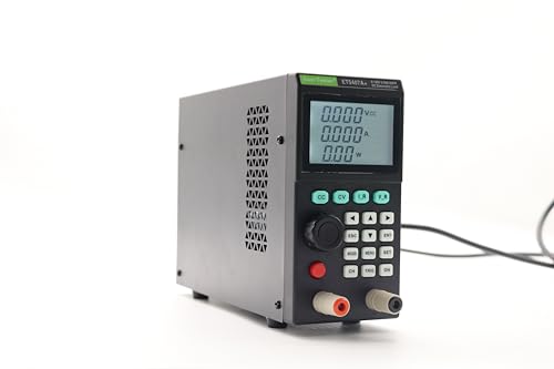 200W 0-180V 0-30A Programmable Electronic Load Tester: CC CV CR CP, Battery Test, Dynamic/Short/Scan/List Mode, LCD, USB Support ET5407A+ Black
