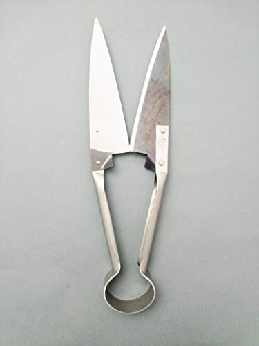 DUE BUOI SINGLE BOW STRAIGHT SHEEP SHEARS DB 160/34-6"1/3 BLADE LENGTH - 13"1/2 TOTAL LENGTH