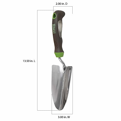 AMES 2445000 Stainless Steel Hand Trowel with Ergo Gel Grip, 13-Inch - size: 13-Inch, style: Hand Trowel